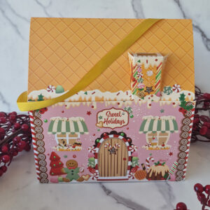 Natale - Casa in carta e manico